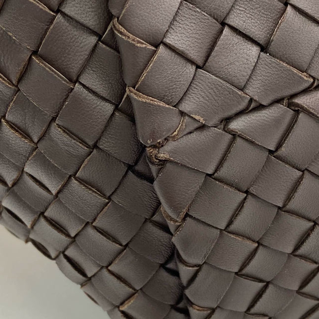 Bottega Veneta Cabat Tote Intreccio Leather Multicolor Brown Burgundy Beige 42cm