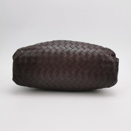 Bottega Veneta Pouch Large Intrecciato Wine Burgundy Calfskin Leather