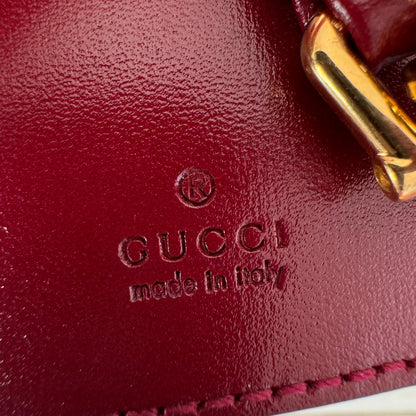 Gucci Jackie 1961 Mini Red Burgundy Leather Bag