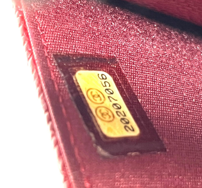 Sold Chanel Wallet on Chain Boy Half Flap Red Caviar Leather