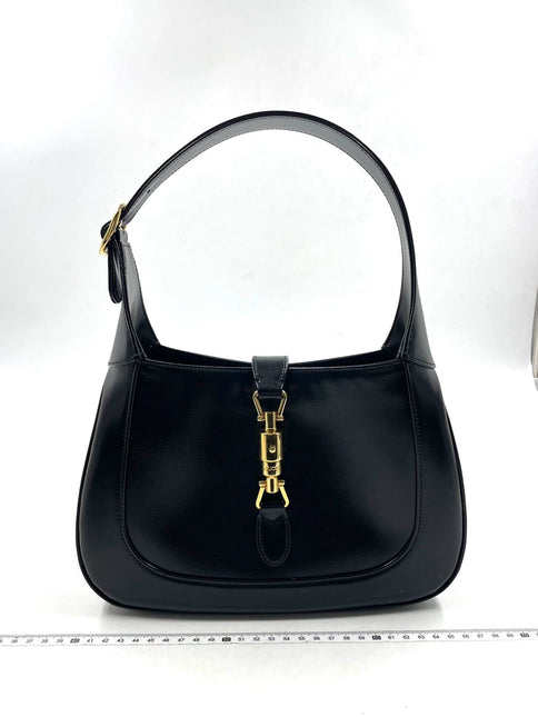 Sold Gucci Jackie 1961 Black Leather Bag with Adjustable Strap-Luxbags