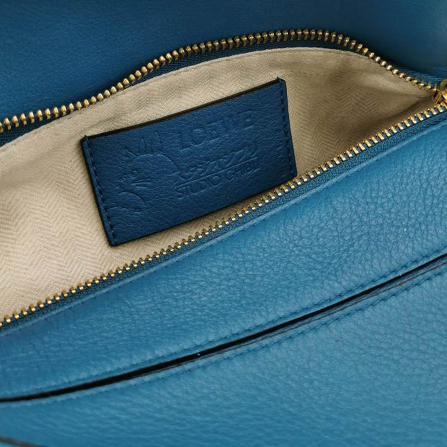 Loewe x Spirited Away Studio Ghibli Collection Puzzle Small Blue Crossbody Bag
