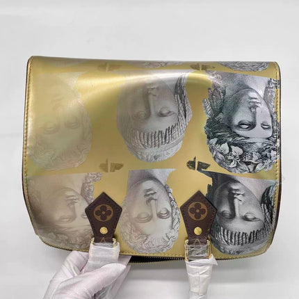 Louis Vuitton Speedy 25 Bandouliere Fornasetti Museum Gold