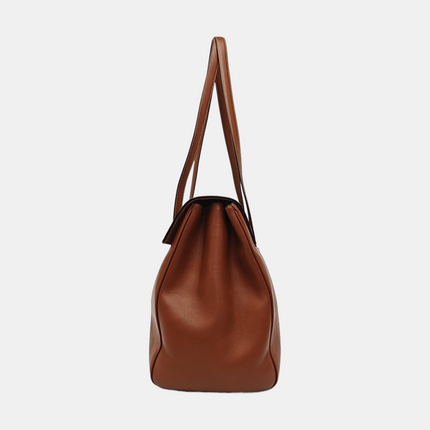 Celine Soft 16 Bag Large Caramel Natural Tan Smooth Satin Calfskin Leather