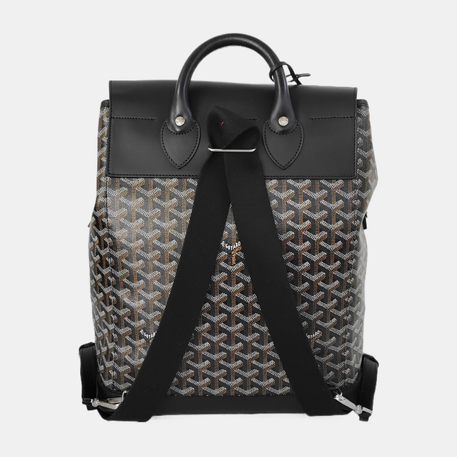 Goyard Alpin Backpack Medium Black Goyard and Leather