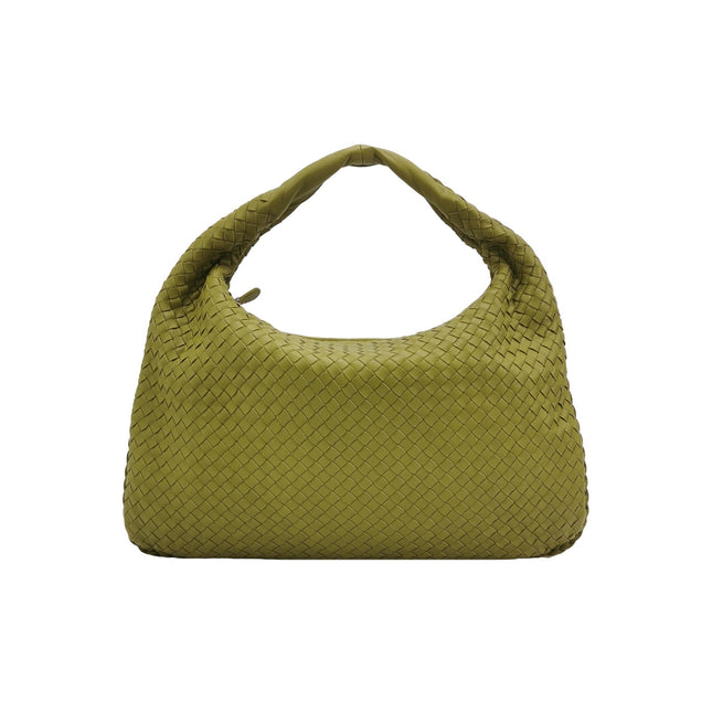 Bottega Veneta Veneta Hobo Avocado Green 47cm Lambskin Leather-Luxbags