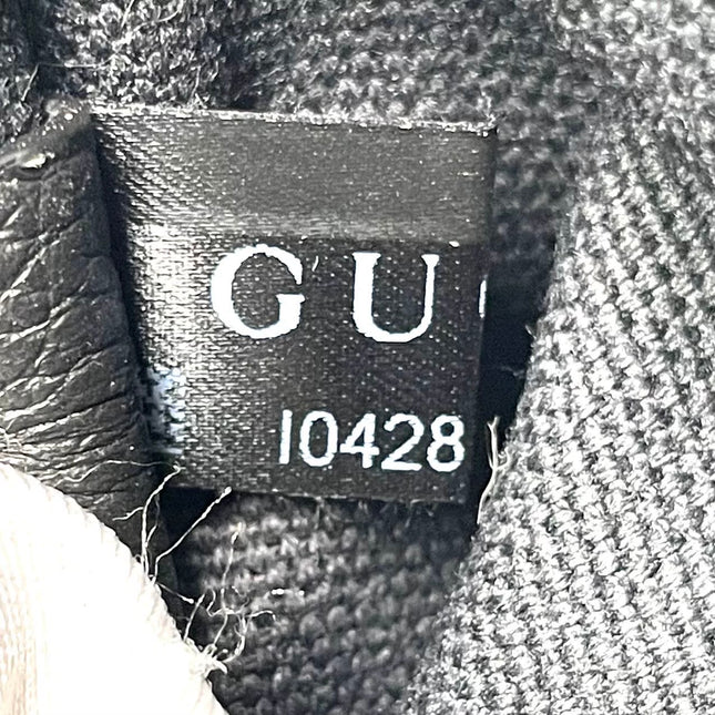 Gucci Jackie 1961 Black Large Pebbled Leather Shoulder Bag with Strap