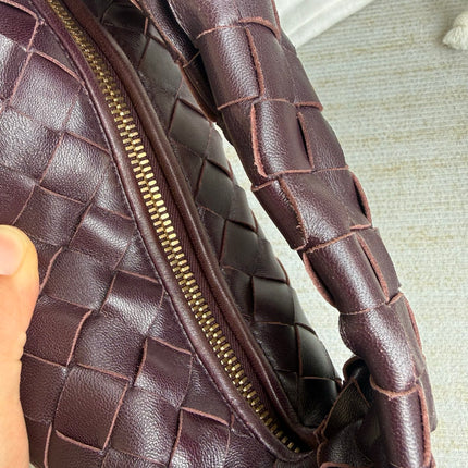 Bottega Veneta Jodie Mini Dark Burgundy Wine Leather