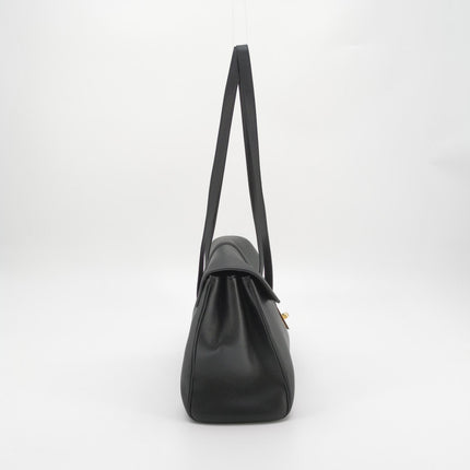 Celine Soft 16 Bag Medium Black Grained Calfskin Leather