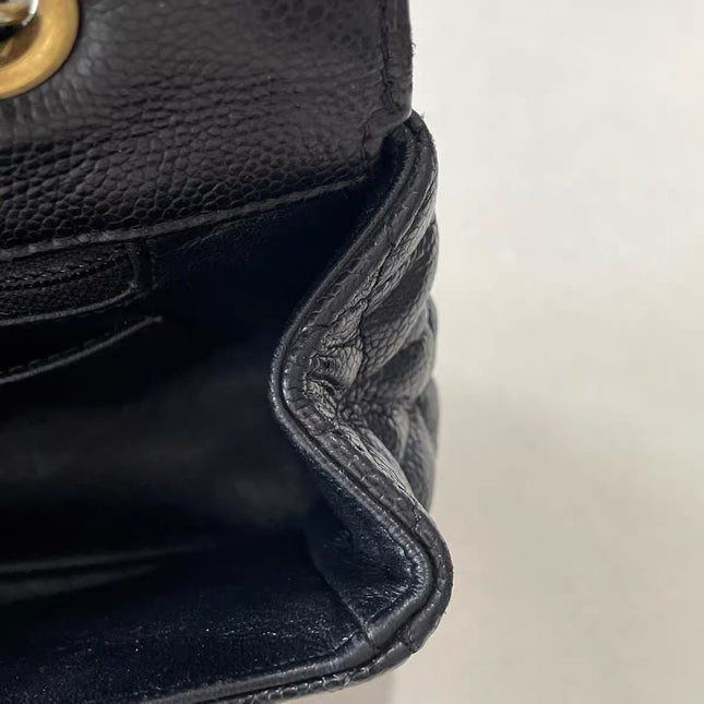 Chanel Paris Limited Medium Black Caviar Leather Gold Hardware 2015-16