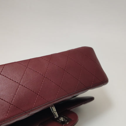 Chanel Classic Flap Rectangular Mini Burgundy Lambskin Silver HW, 2019