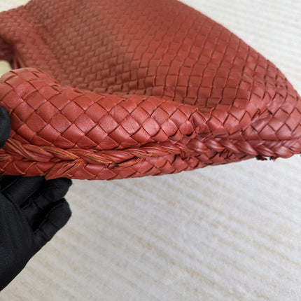 Bottega Veneta Veneta Hobo Large Burgundy 47cm Lambskin Leather