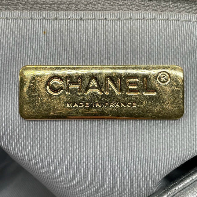 Sold Chanel 19 Bag 2021 Small Silver Crossbody Bag
