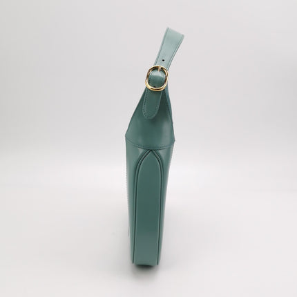 Gucci Jackie 1961 Small Blue Leather Bag with Adjustable Strap