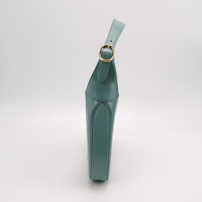 Gucci Jackie 1961 Small Blue Leather Bag with Adjustable Strap