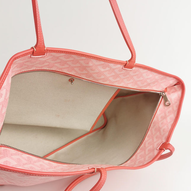 Goyard Artois Tote PM Medium Pink With Zipper and Reinforced Corners 2018