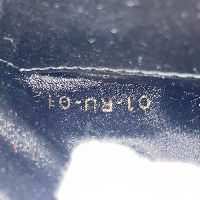 Dior Saddle Mini Silk Handbag Black with crystals