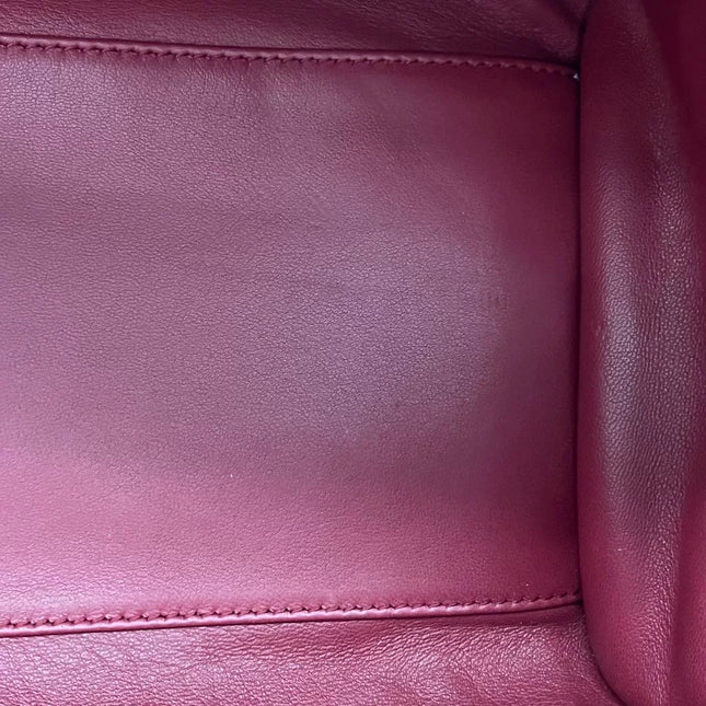 Loewe Amazona 36 Medium Burgundy Leather Dragon Lock Gold-tone Hardware