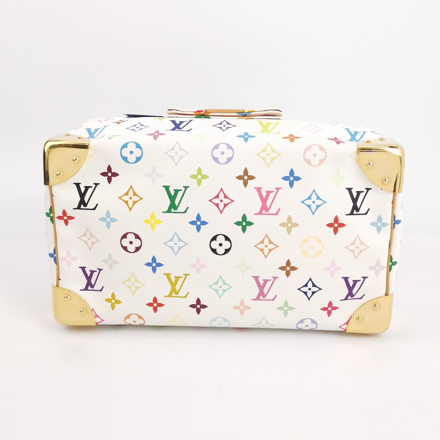 Louis Vuitton x Takashi Murakami Speedy 30 Lock White Multicolor