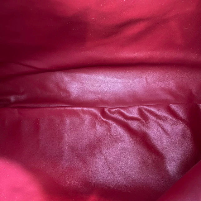 Bottega Veneta Hop Hobo Large Red Intrecciato Leather 45cm