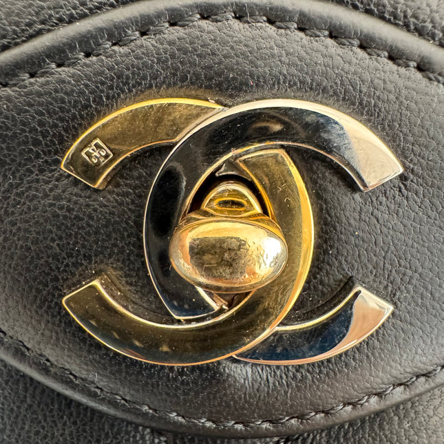 Chanel Paris Limited  Black Lambskin Leather with Bi-color Hardware