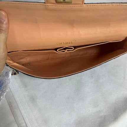 Chanel East West Rare Black Pony-hair Calfskin Leather CC Logo