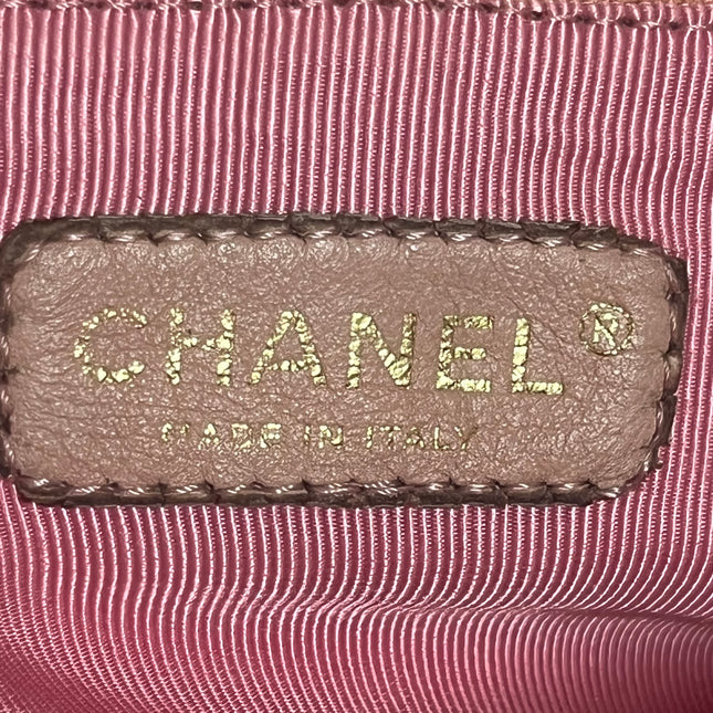 Chanel Cerf Executive Medium Pink Leather Handbag 35cm