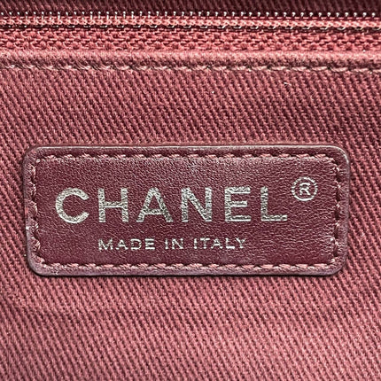 Chanel 2013 Paris-Edinburgh Large Black Flap Calfskin Leather Shoulder Bag