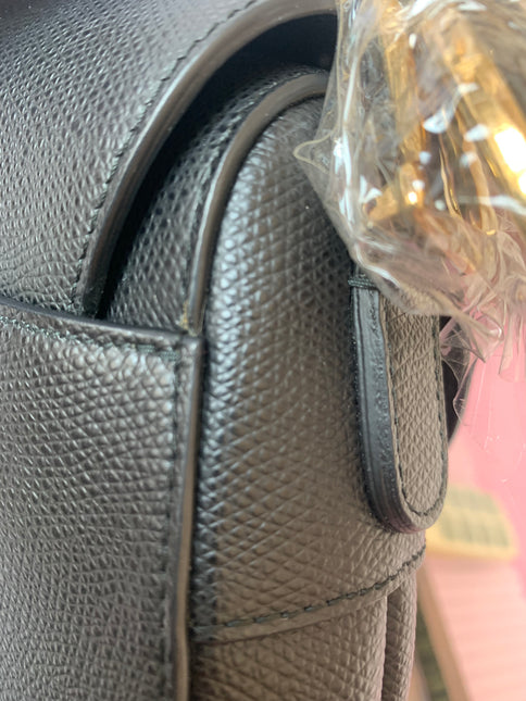 Sold Dior Saddle Black Medium Grained Leather Handbag with Gold Hardware