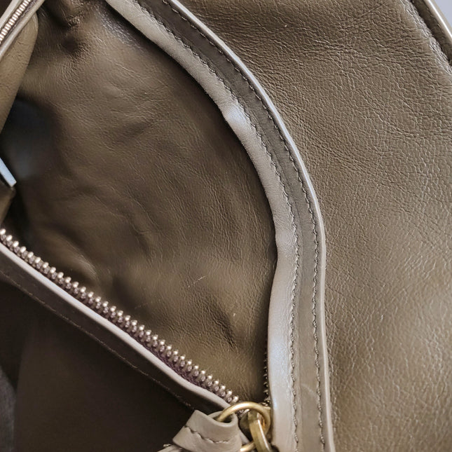 Celine Phantom Mini Dark Brown Suede Leather 30cm