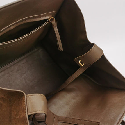 Celine Phantom Mini Dark Brown Suede Leather 30cm