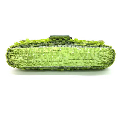 Sold Fendi Baguette Green Sequins Shoulder Bag