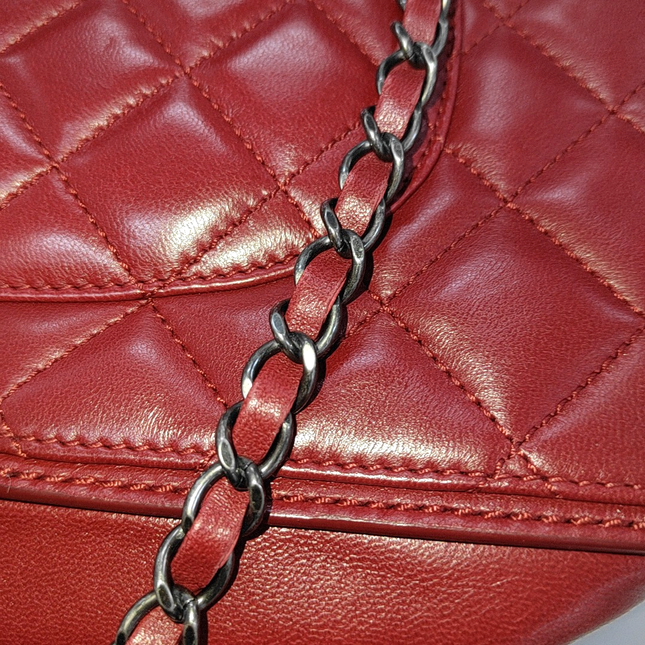 Sold Chanel Classic Flap Jumbo Large Red Calfskin Leather, 2013-2014