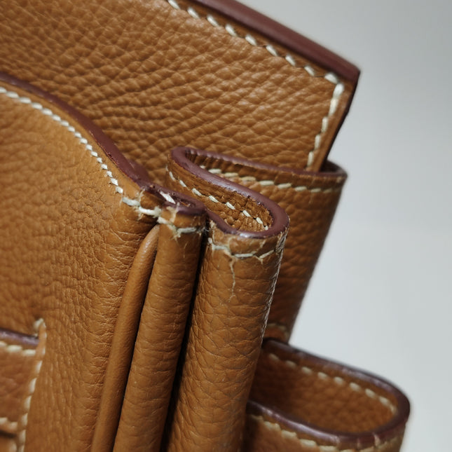 Hermes Birkin 35 Gold Togo Calfskin Leather Palladium Hardware 2004