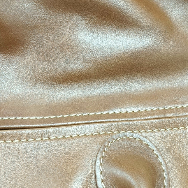 Sac de voyage Longchamp Au Sultan en cuir marron avec poignée et bandoulière en toile