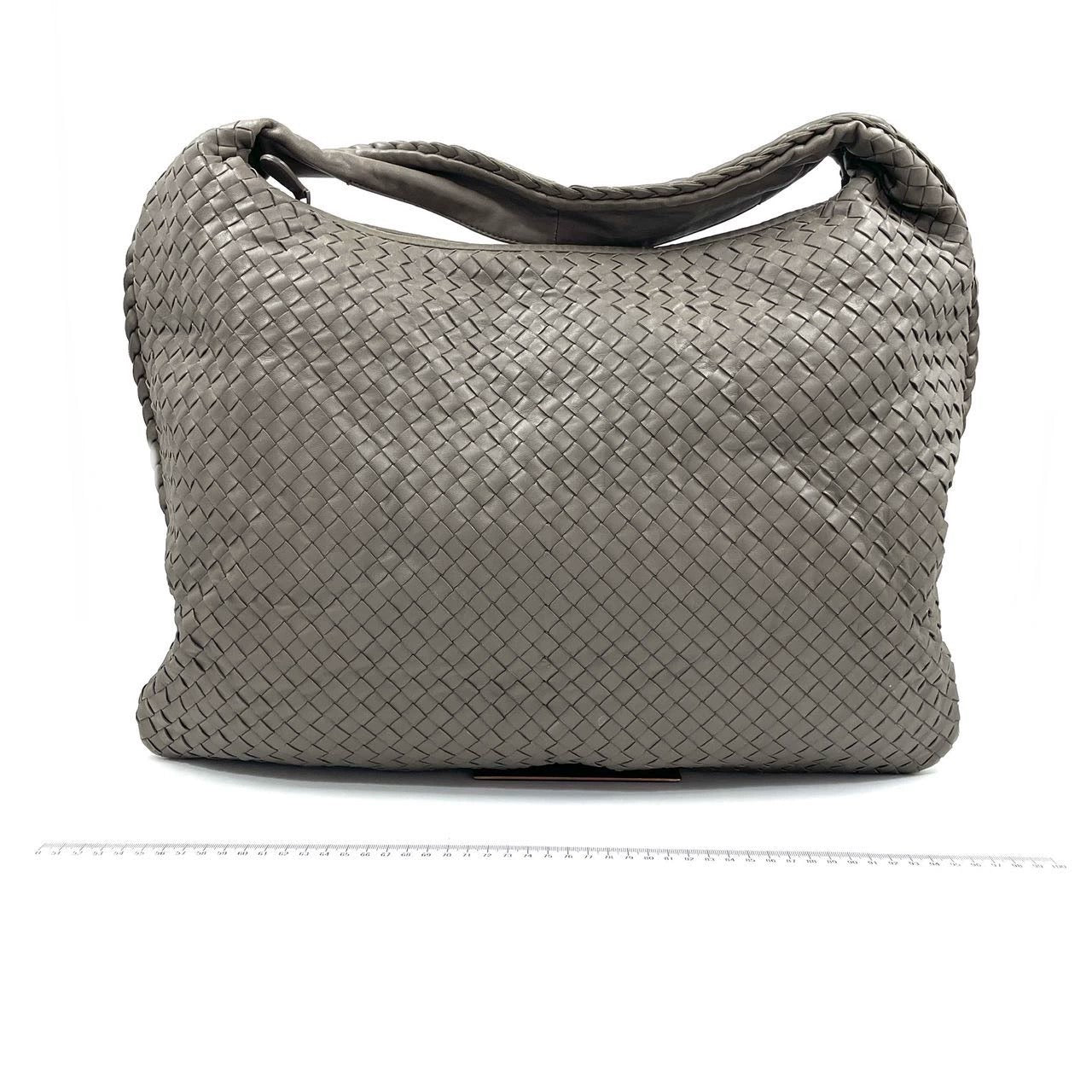 Bottega Veneta Hobo Bag Large Grey Lambskin leather 53cm