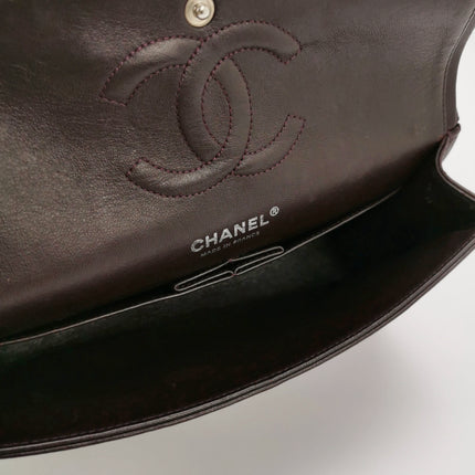 Chanel Timeless Classic Flap Medium Purple Lambskin Leather Silver Hardware 2011-2012