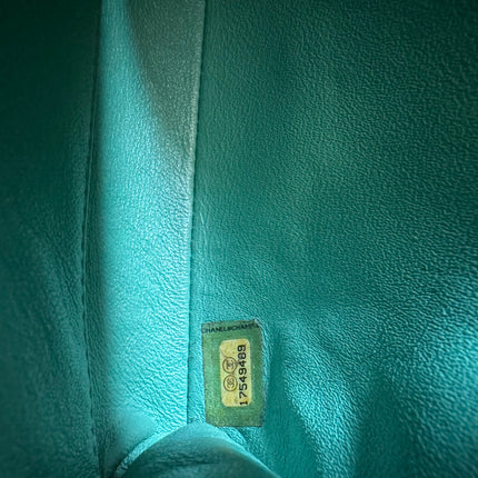 Sold Chanel Envelope Clutch with Chains 2013 Shoulder Bag Apple Green Patent Leather