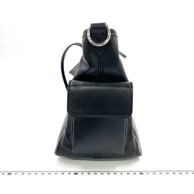 Louis Vuitton CarryAll Cargo Vibe PM Small Lambskin Leather So Black Shoulder Bag