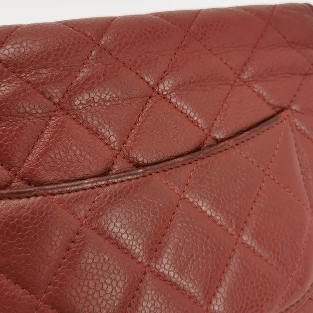 Sold Chanel Wallet on Chain Classic Flap Burgundy Caviar Leather