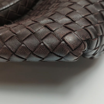Bottega Veneta Garda Dark Brown Intrecciato Nappa Leather Large 33cm