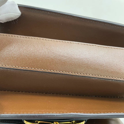 Gucci 1955 Horsebit Shoulder Bag Caramel Brown Small Leather