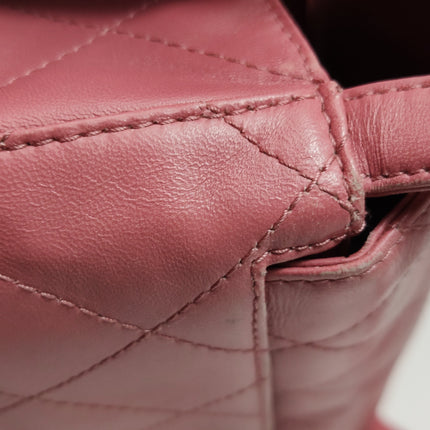 Chanel Kelly Vintage Top Handle Bag Lambskin Leather 24k Gold Hardware