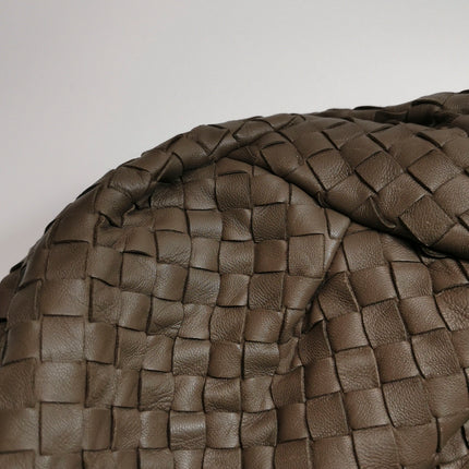 Bottega Veneta Belly Hobo Intreccio Leather Grey Large 54cm