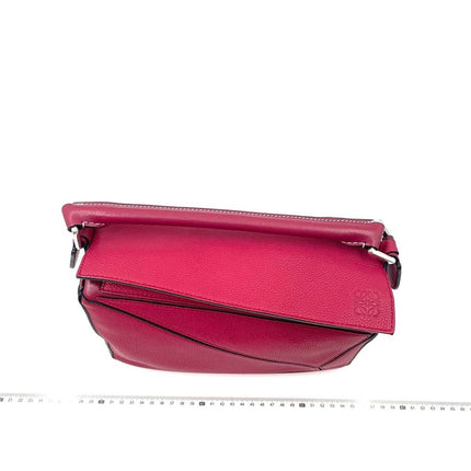 Loewe Puzzle bag small raspberry pink leather
