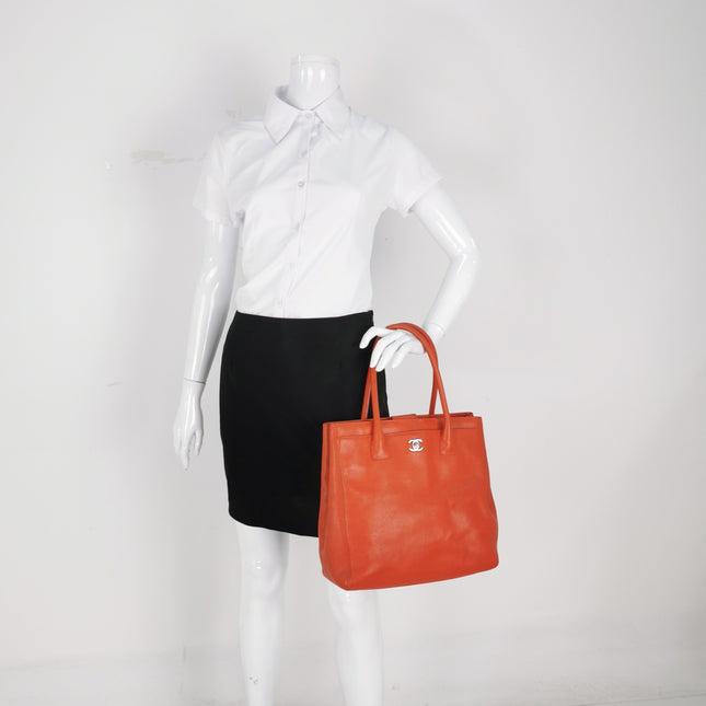 Chanel Cerf Executive Tall Red Leather Handbag 30cm