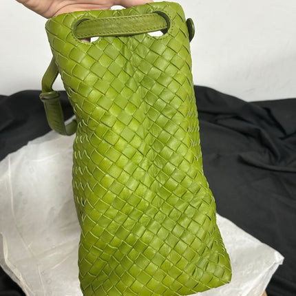 Bottega Veneta Garda Avocado Green Intrecciato Nappa Leather Large 33cm