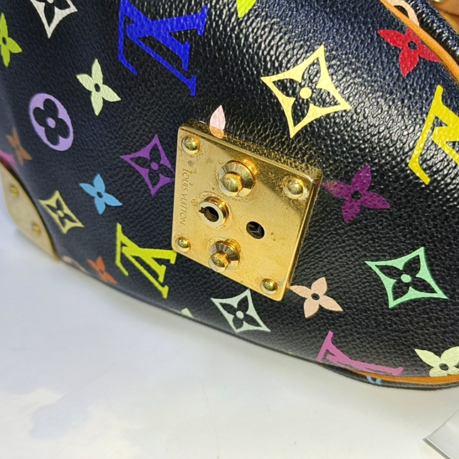 Louis Vuitton x Takashi Murakami Speedy 30 Lock Black Multicolor