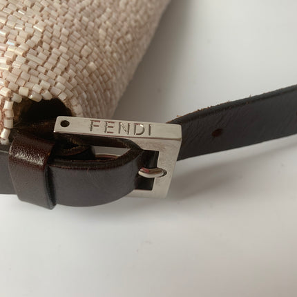 Sold FENDI Baguette White beads