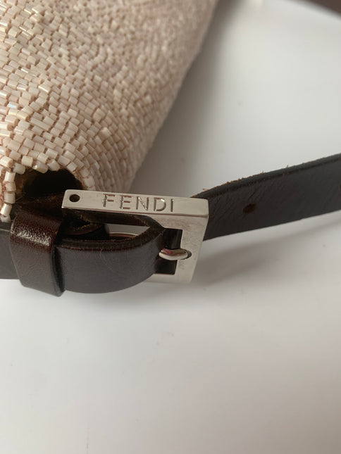 Sold FENDI Baguette White beads